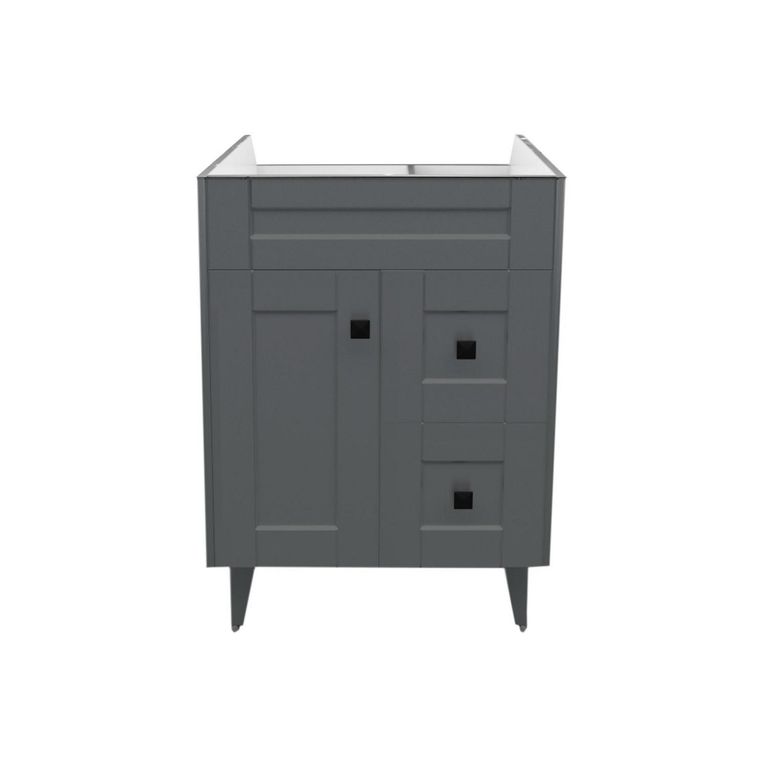 Mueble vanitorio deluxe n60 cm gris (sin cubierta)