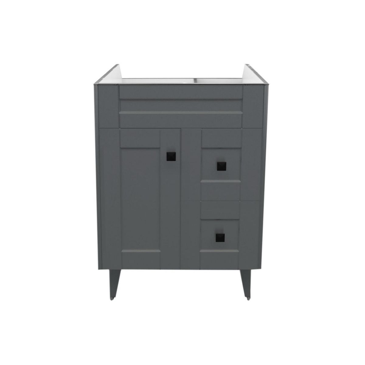 DOMSA - mueble vanitorio deluxe n60 cm gris (sin cubierta)