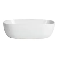 Lavamanos Sobrepuesto Forma Rectangular Loza 45.5x13.5x32 cm Blanco