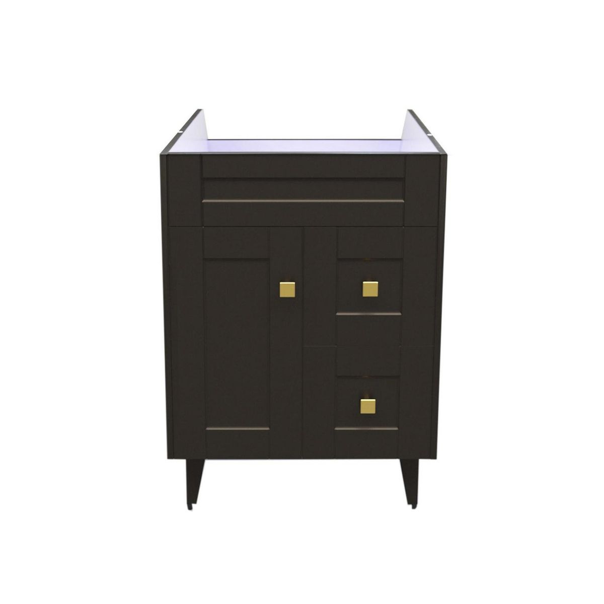 DOMSA - mueble vanitorio deluxe n60 cm café (sin cubierta)