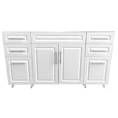 DOMSA - Mueble base de cocina blanco sin cubierta 148x49x90