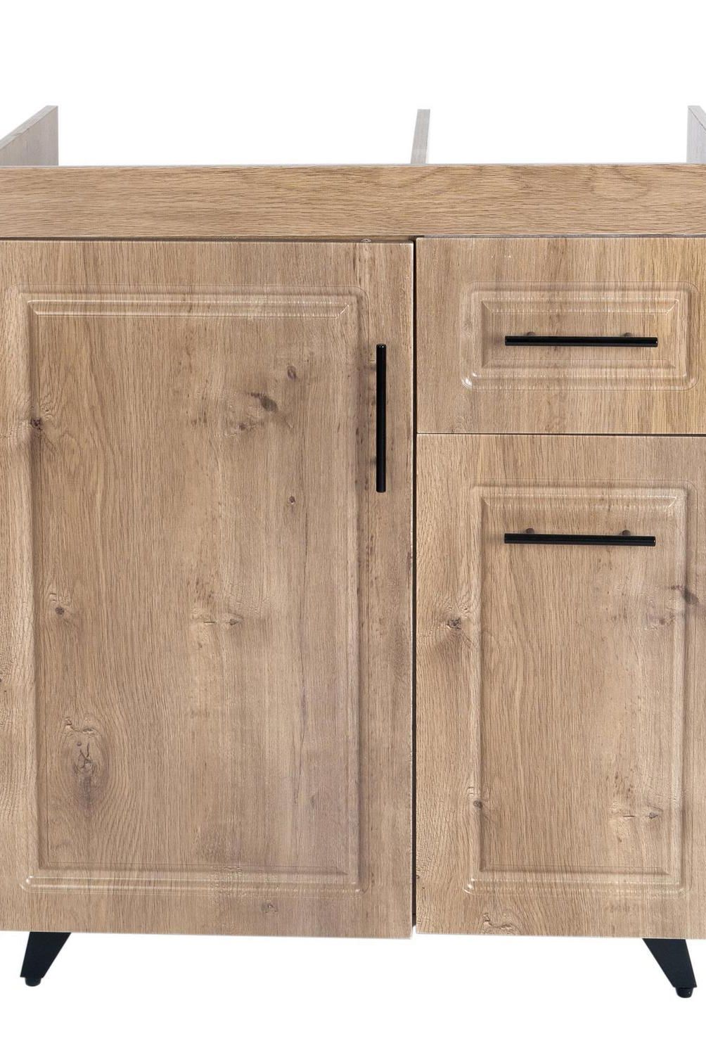 DOMSA - Mueble base de cocina wood c/derecha sin cubierta 78x49x90