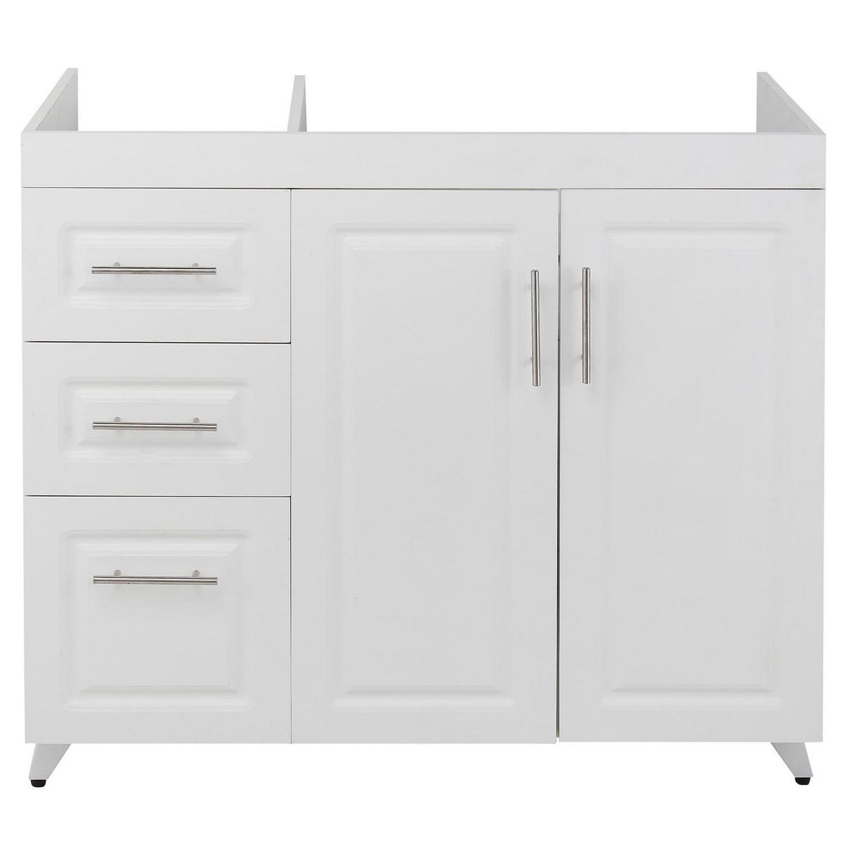 DOMSA - Mueble Base de Cocina Blanco c/izquierda sin Cubierta 118x49x90 cm