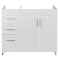 Mueble Base de Cocina Blanco c/izquierda sin Cubierta 118x49x90 cm