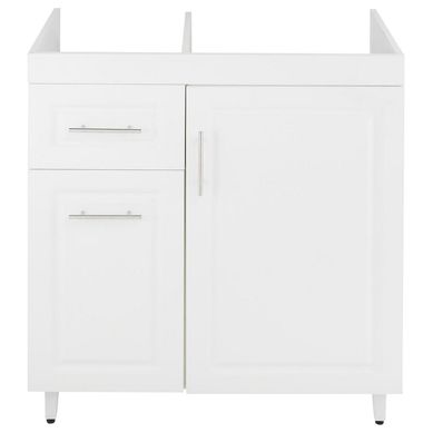 mueble base de cocina blanco c/izquierda sin cubierta 78x49x90