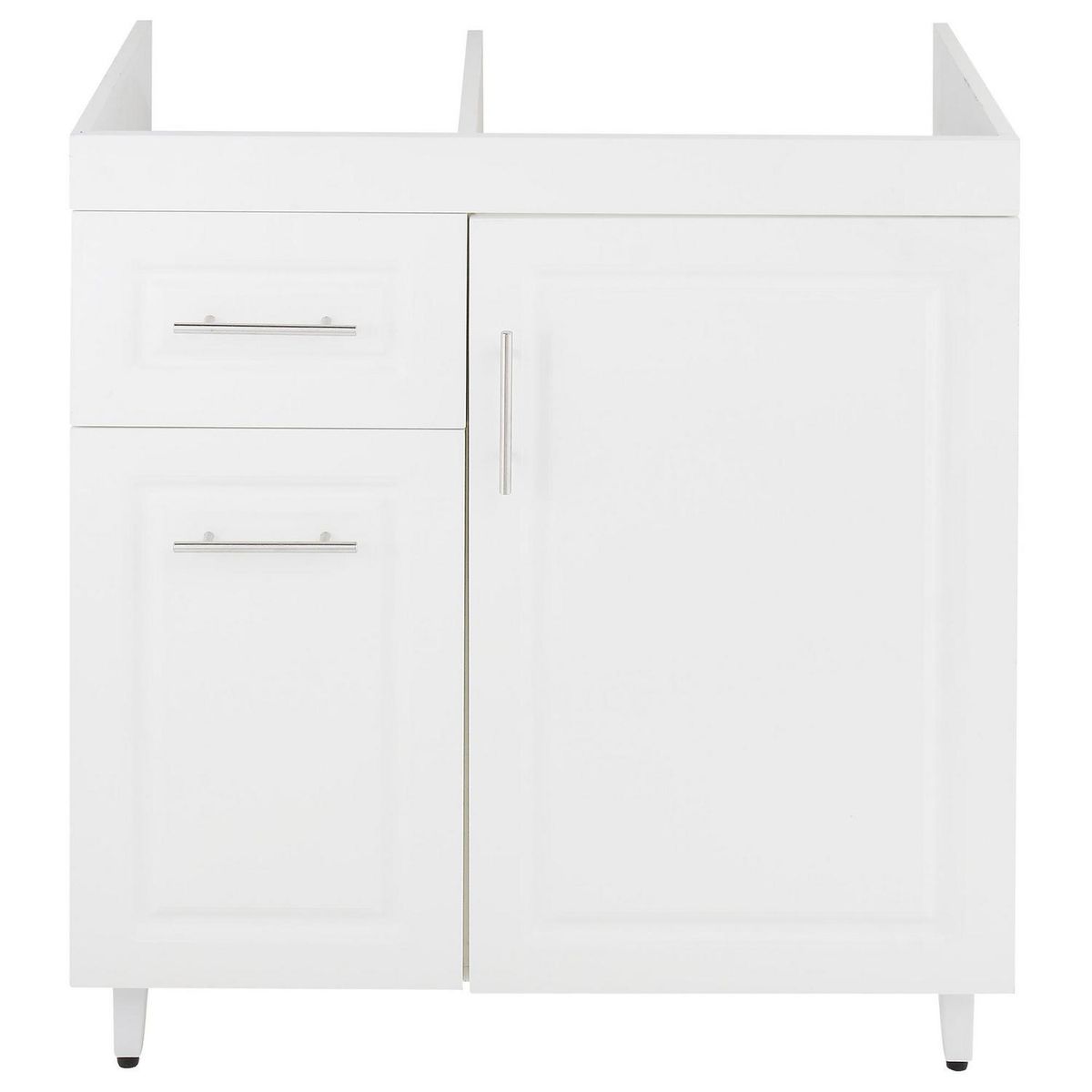 DOMSA - Mueble Base de Cocina Blanco c/izquierda sin Cubierta 78x49x90 cm