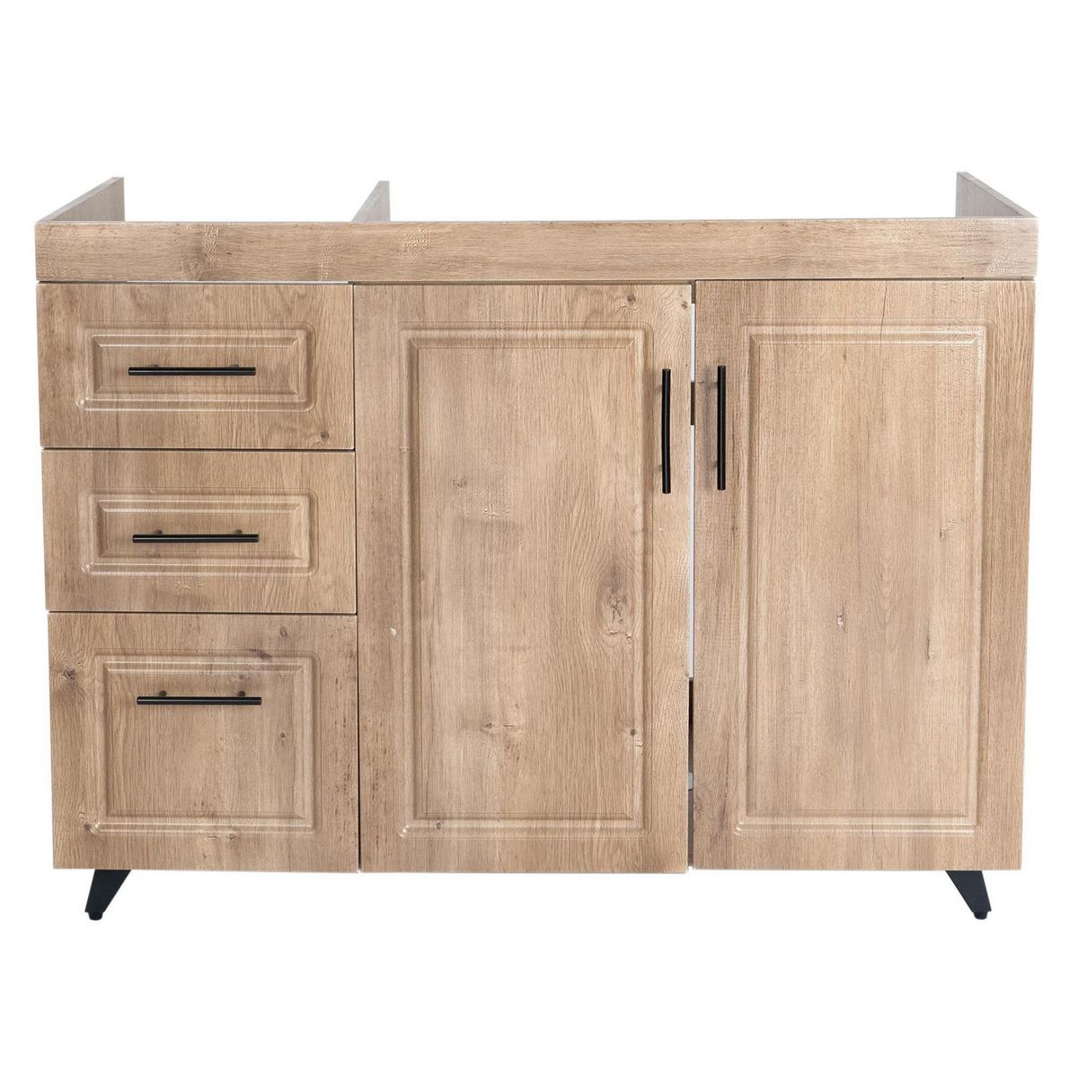 DOMSA - Mueble base de cocina wood c/izquierda sin cubierta 98x49x90