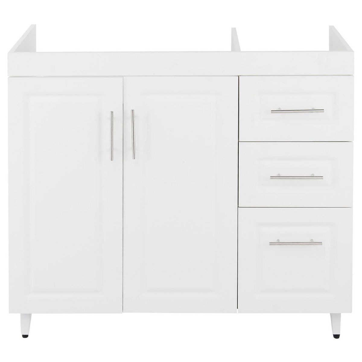 DOMSA - Mueble base de cocina blanco c/derecha sin cubierta 118x49x90