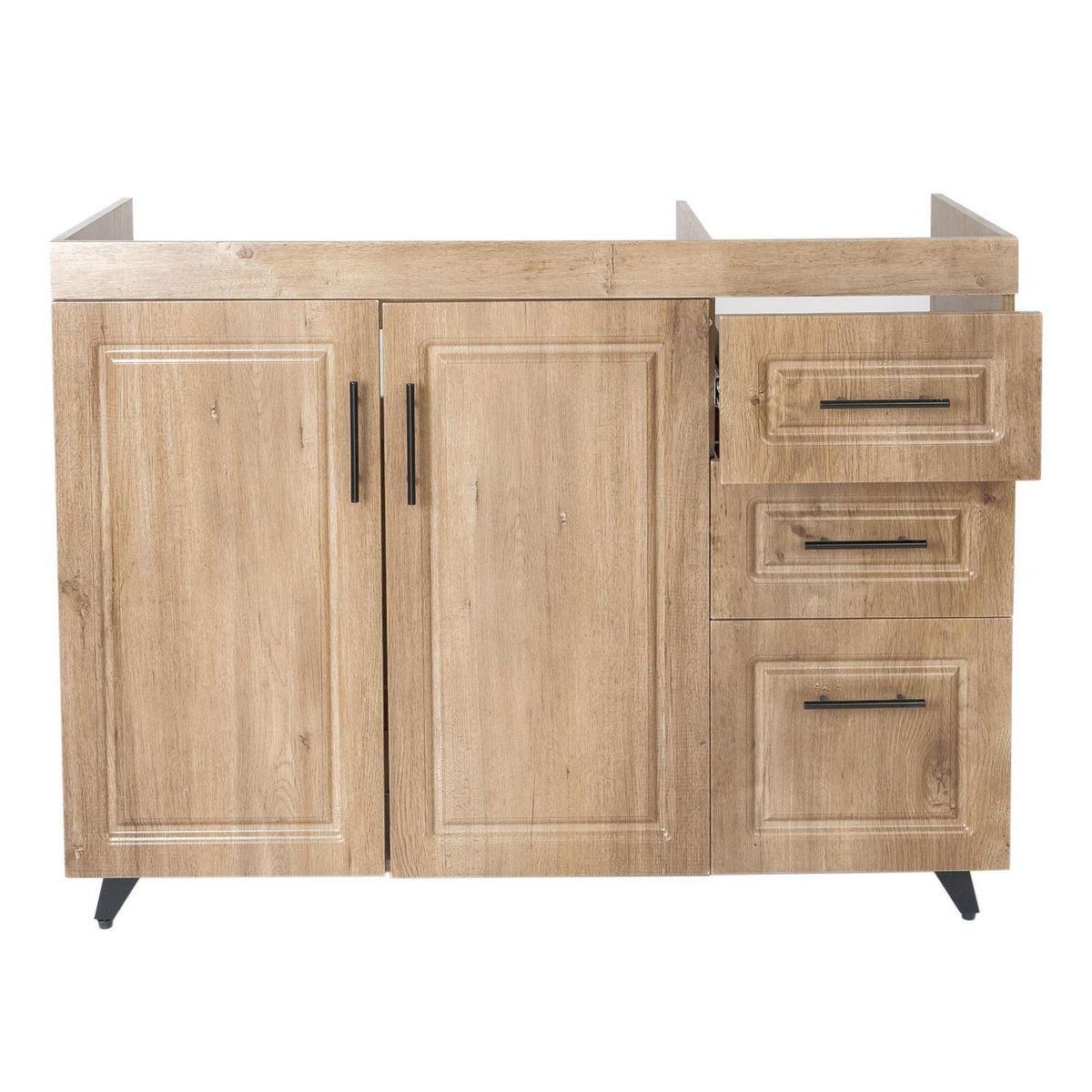 DOMSA - Mueble base de cocina wood c/derecha sin cubierta 118x49x90