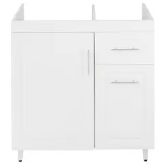 DOMSA - Mueble base de cocina blanco c/derecha sin cubierta 78x49x90