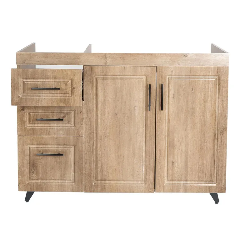 Mueble base de cocina wood c/izquierda sin cubierta 118x49x90