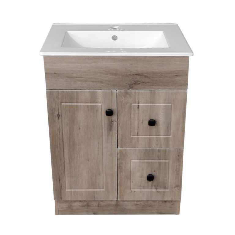 Kit mueble vanitorio ph wood 60c 60x40x80 cm