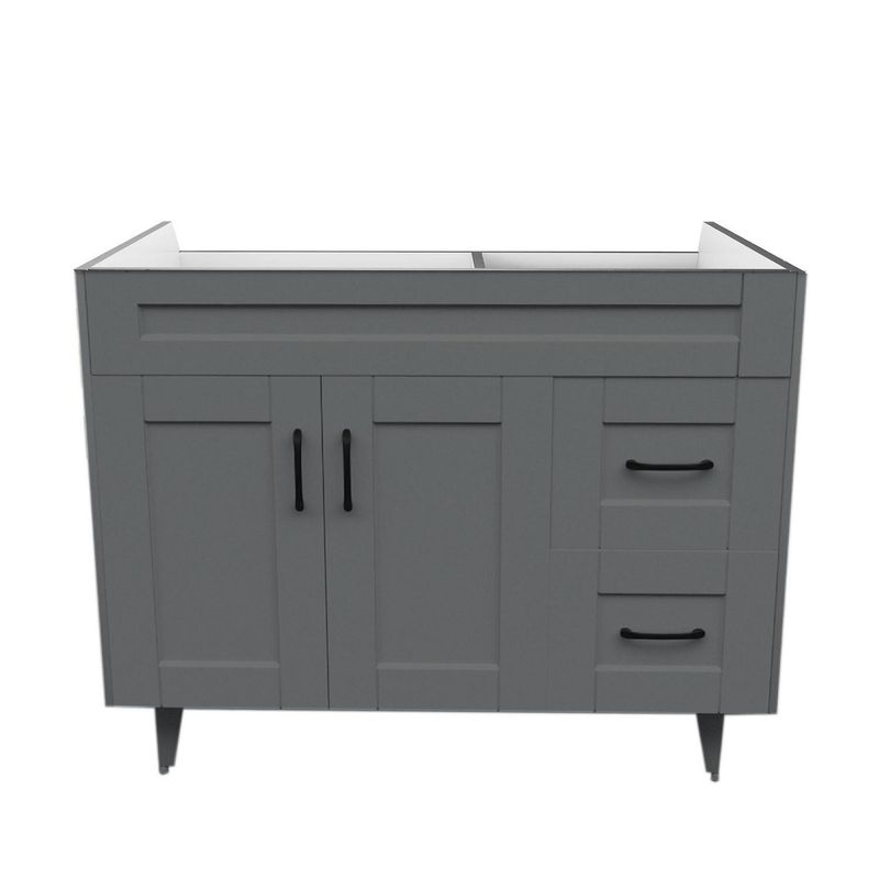 DOMSA - Mueble vanitorio deluxe 100 cm gris (sin cubierta)