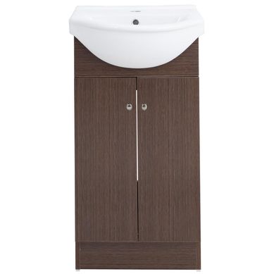 Kit mueble vanitorio vintage nogal oscuro 44x35x89 cm