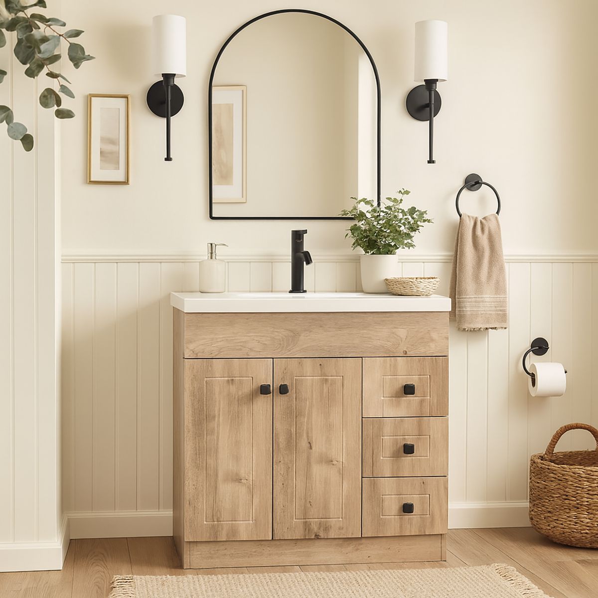 DOMSA - Mueble vanitorio 80 cm wood (sin cubierta)