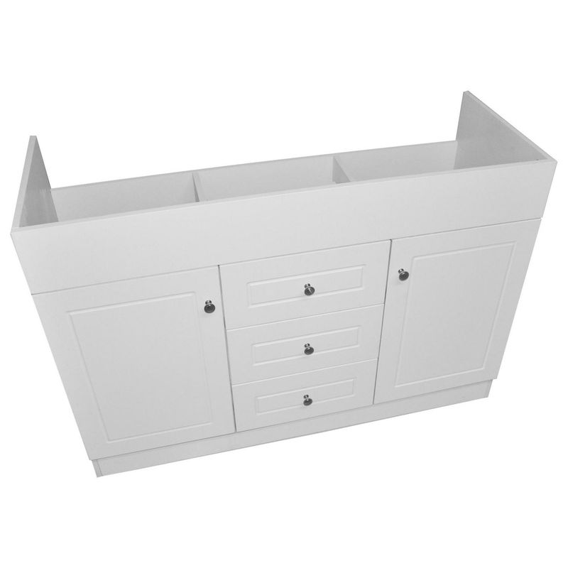 DOMSA - Mueble vanitorio doble 120 cm blanco  (sin cubierta)