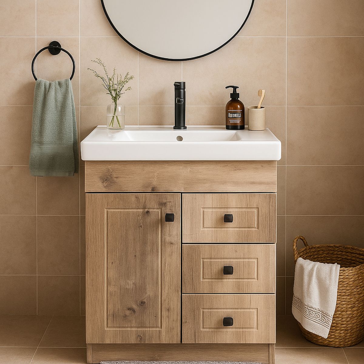 DOMSA - Mueble vanitorio 70 cm wood (sin cubierta)