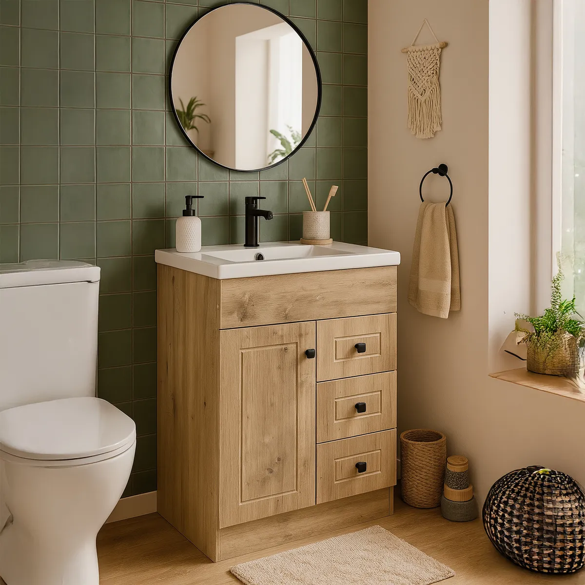 DOMSA - Mueble vanitorio phn 60 cm wood (sin cubierta)