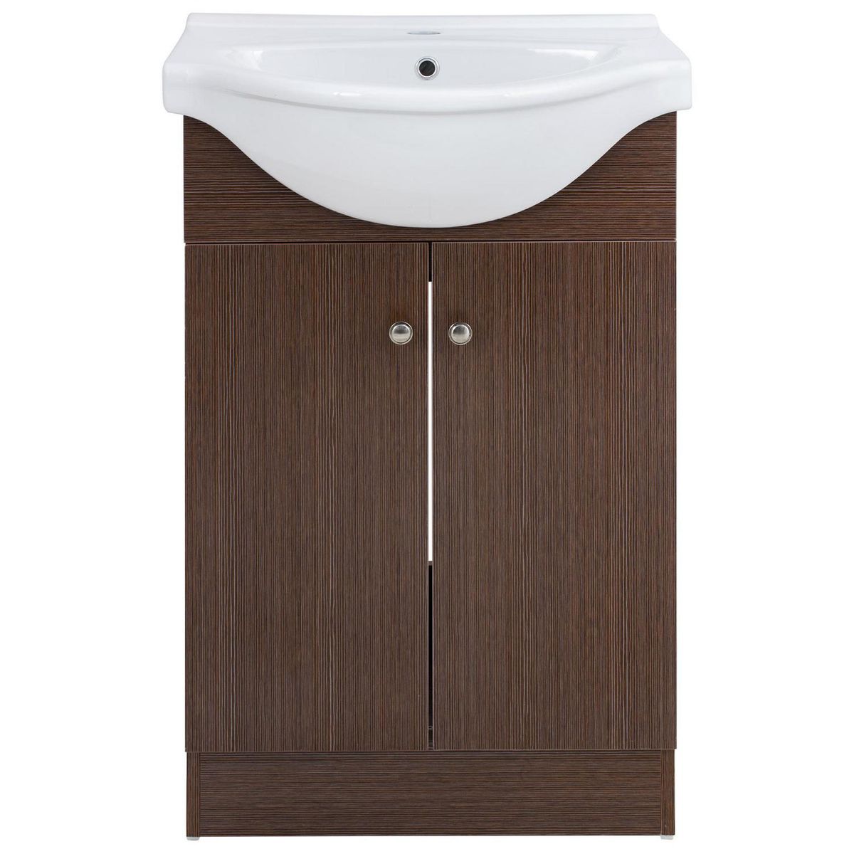 DOMSA - Kit mueble vanitorio vintage nogal oscuro 56x43x89 cm