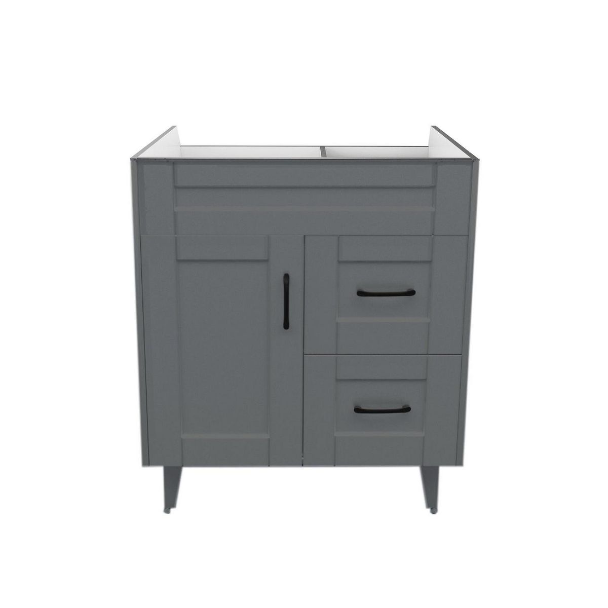 DOMSA - Mueble vanitorio deluxe 70 cm gris (sin cubierta)