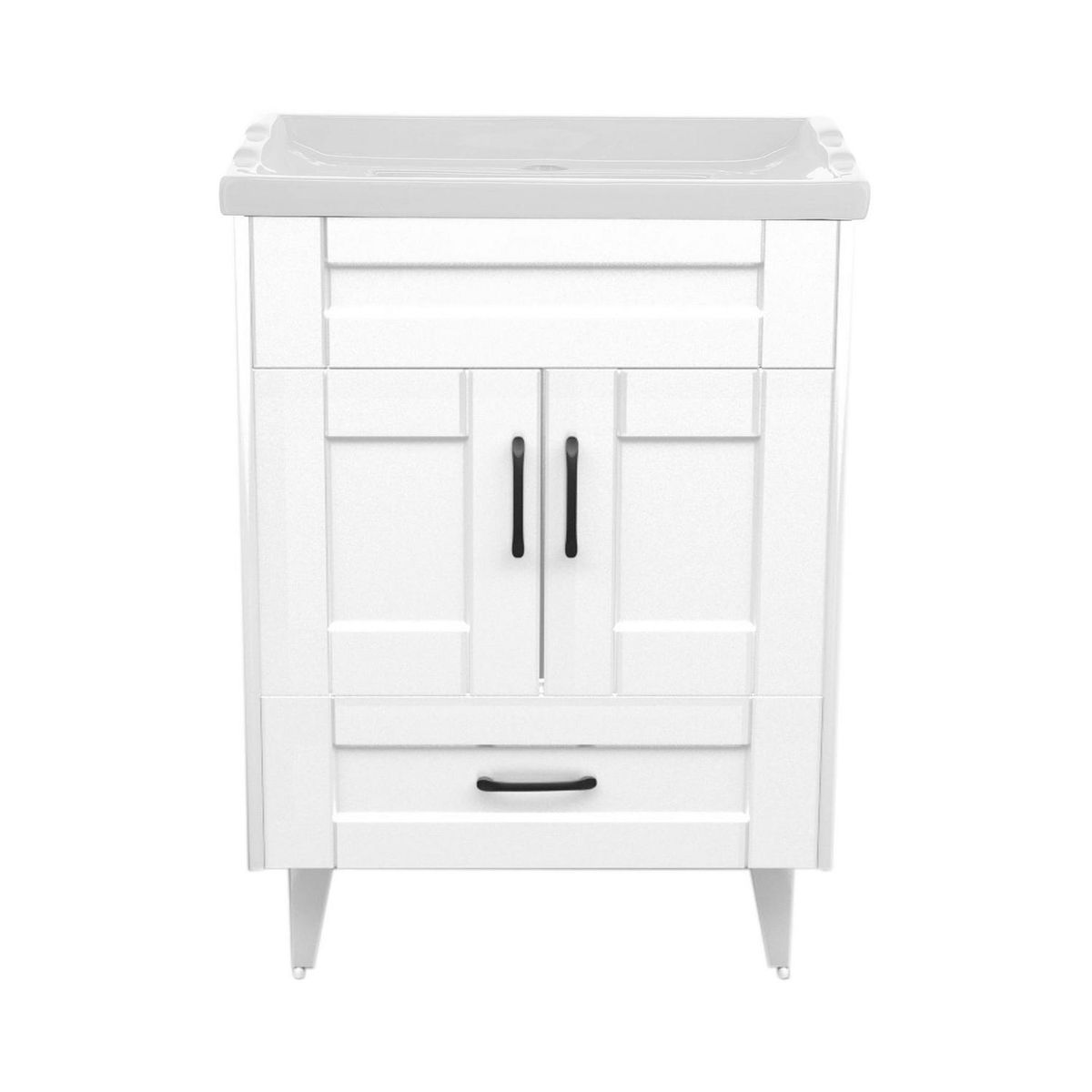 DOMSA - Kit mueble vanitorio deluxe blanco f 50x40x80 cm