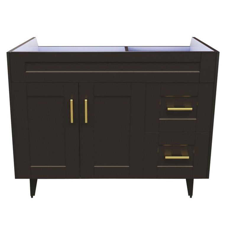 Mueble vanitorio deluxe 100 cm café (sin cubierta)
