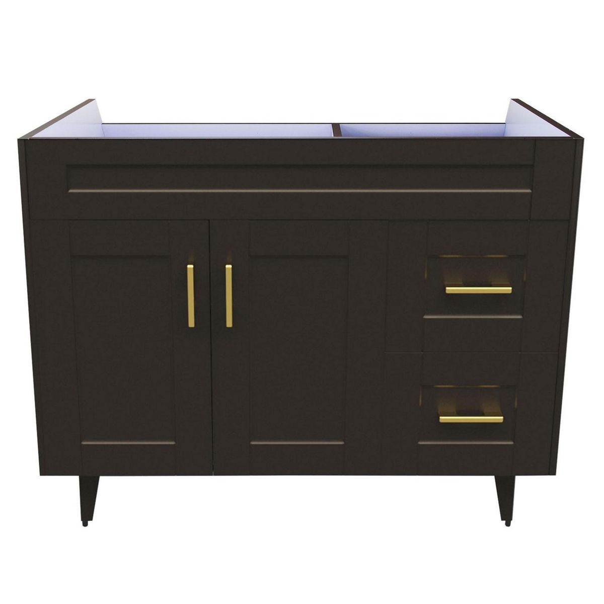 DOMSA - Mueble vanitorio deluxe 100 cm café (sin cubierta)