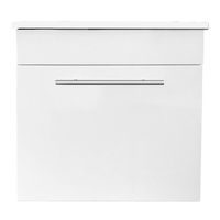 Kit mueble vanitorio elegant a muro 55x33x52 cm