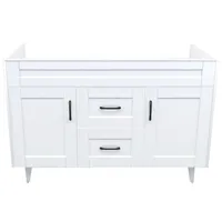 Mueble vanitorio deluxe d 120 cm blanco (sin cubierta)
