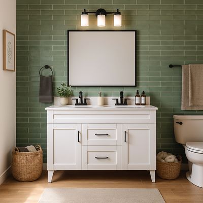 Imagen 2 del producto Mueble vanitorio deluxe d 120 cm blanco (sin cubierta)