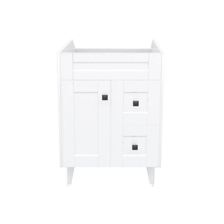 Mueble vanitorio deluxe n60 cm blanco (sin cubierta)