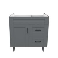 Mueble vanitorio deluxe 80 cm gris (sin cubierta)