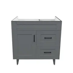 DOMSA - Mueble vanitorio deluxe 80 cm gris (sin cubierta)