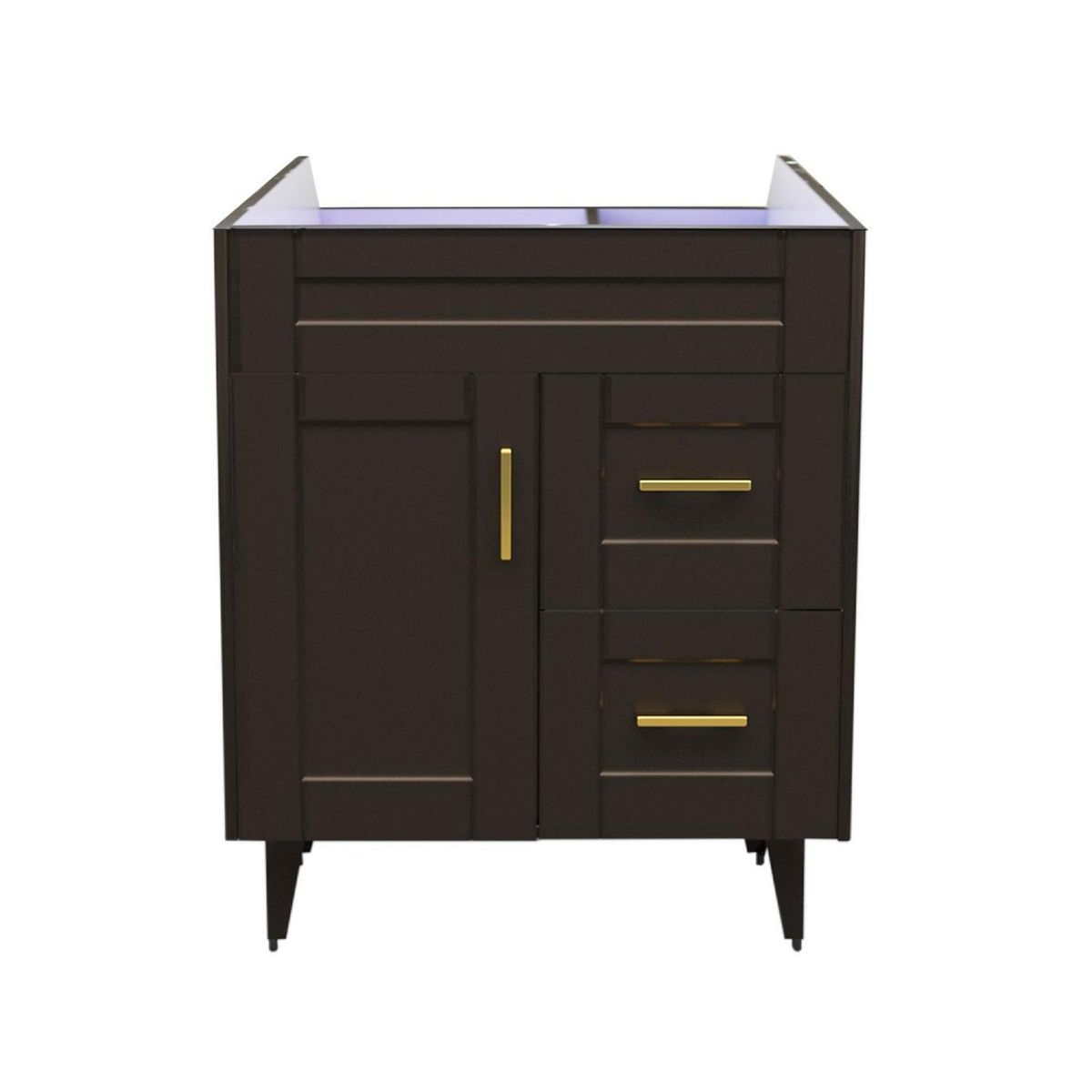 DOMSA - Mueble vanitorio deluxe 70 cm café (sin cubierta)