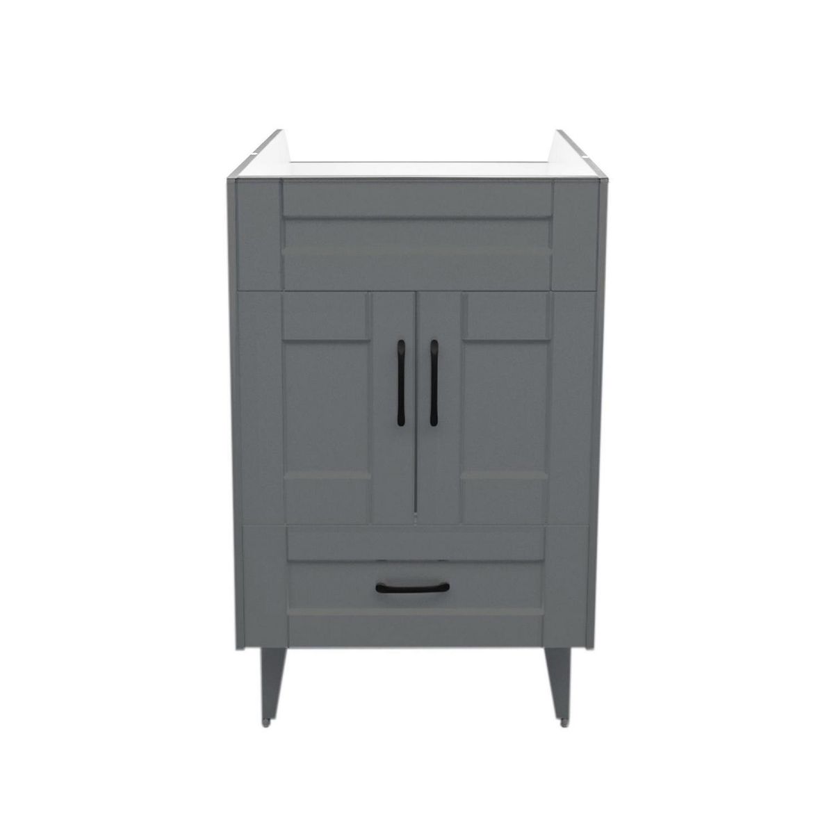 DOMSA - Mueble vanitorio deluxe 50 cm gris (sin cubierta)