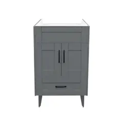 DOMSA - Mueble vanitorio deluxe 50 cm gris (sin cubierta)