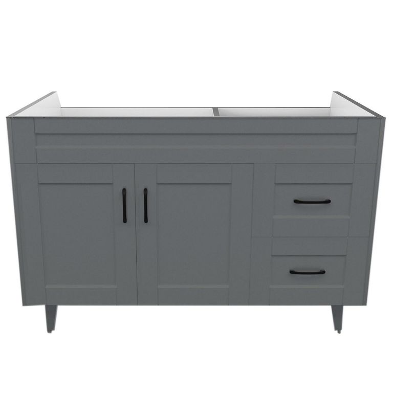 Mueble vanitorio deluxe 120 cm gris (sin cubierta)