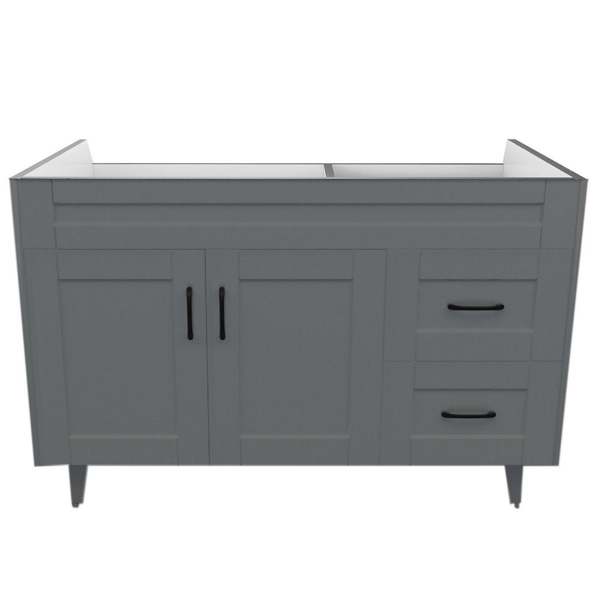 DOMSA - Mueble vanitorio deluxe 120 cm gris (sin cubierta)