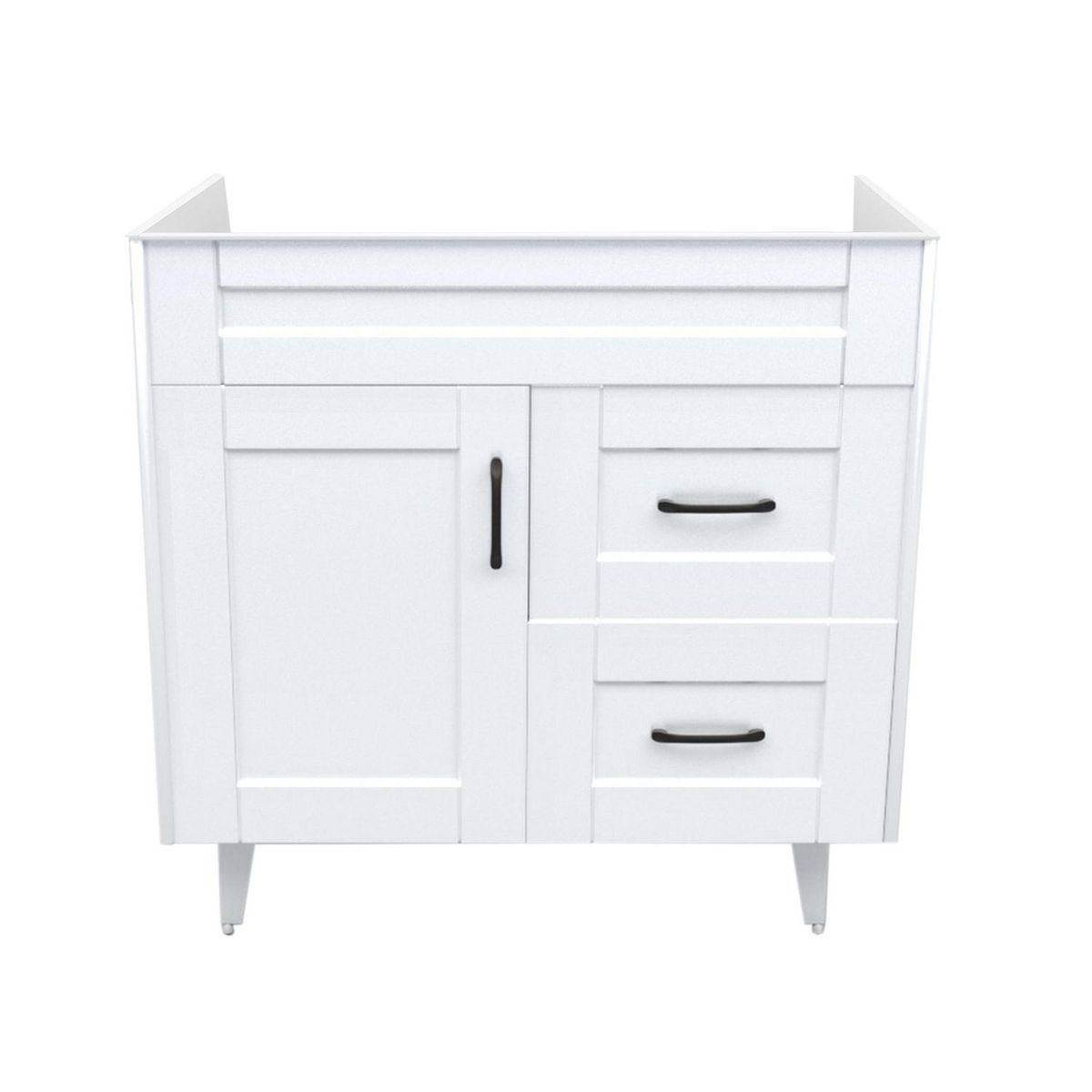 DOMSA - Mueble vanitorio deluxe 80 cm blanco (sin cubierta)