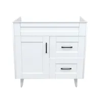 Mueble vanitorio deluxe 80 cm blanco (sin cubierta)