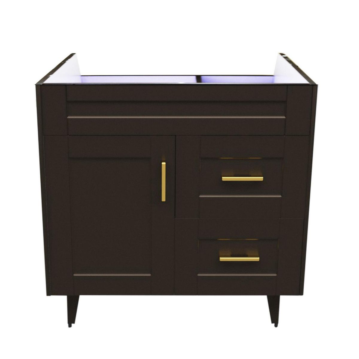 DOMSA - Mueble vanitorio deluxe 80 cm café (sin cubierta)