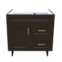 Mueble vanitorio deluxe 80 cm café (sin cubierta)