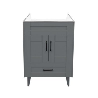 Mueble vanitorio deluxe b60 cm gris (sin cubierta)