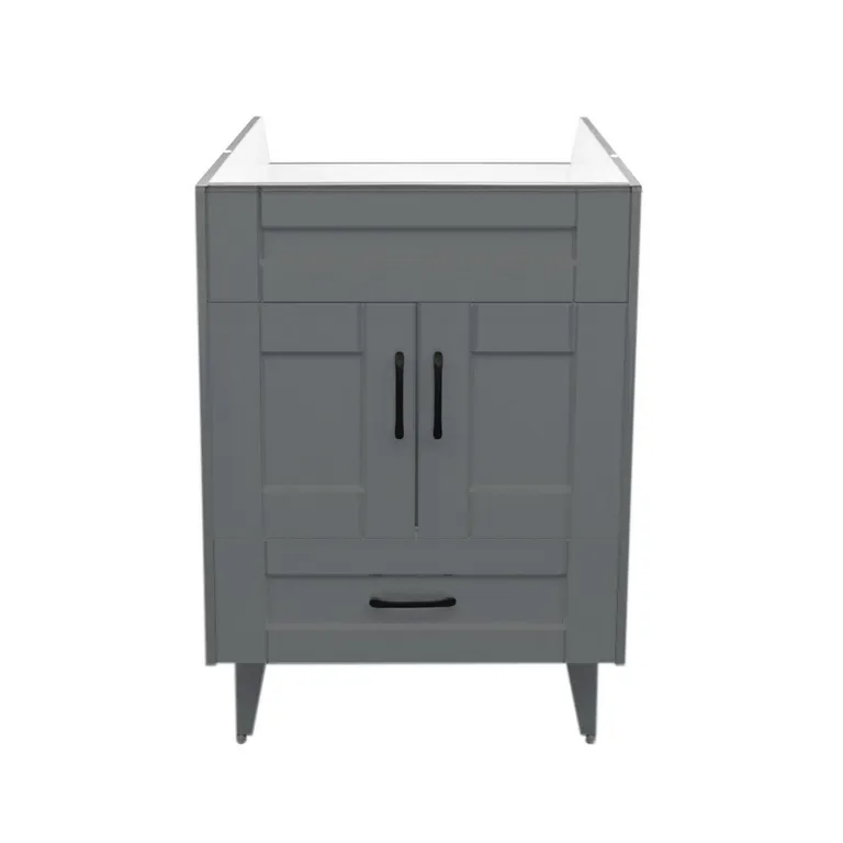 Mueble vanitorio deluxe b60 cm gris (sin cubierta)