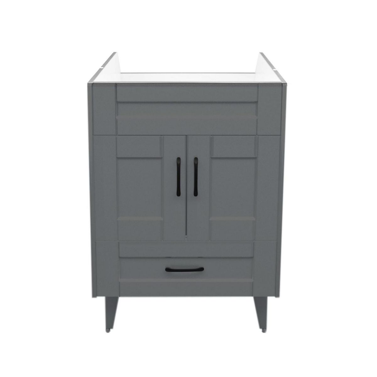 DOMSA - Mueble vanitorio deluxe b60 cm gris (sin cubierta)