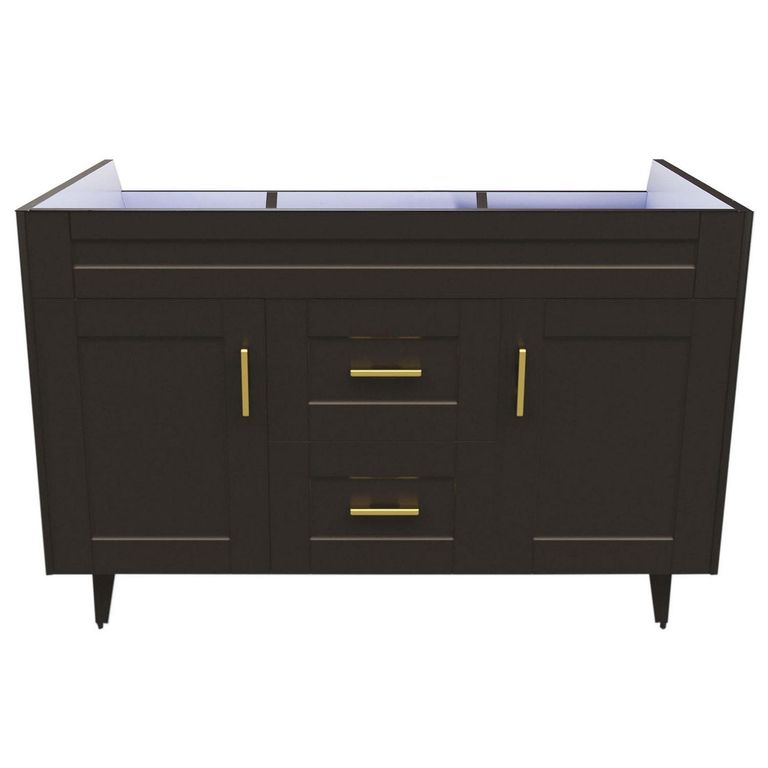 Mueble vanitorio deluxe d 120 cm café (sin cubierta)