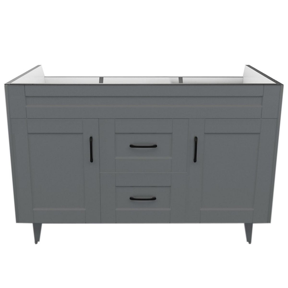 DOMSA - Mueble vanitorio deluxe d 120 cm gris (sin cubierta)
