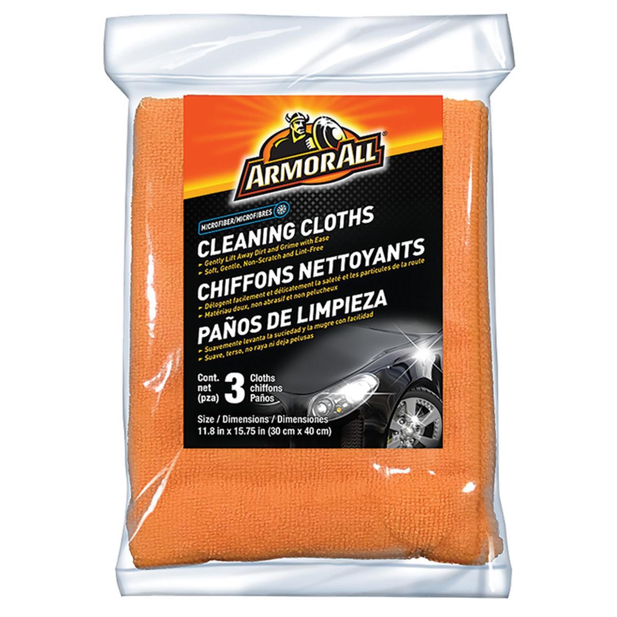 ARMOR ALL - Set de Paños Limpieza Armor All Multiuso 3 Unidades