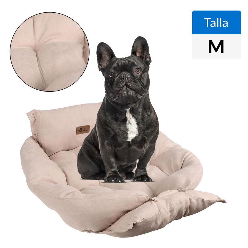 PETWOOW - Cama para Perro 50x40x68 cm Beige