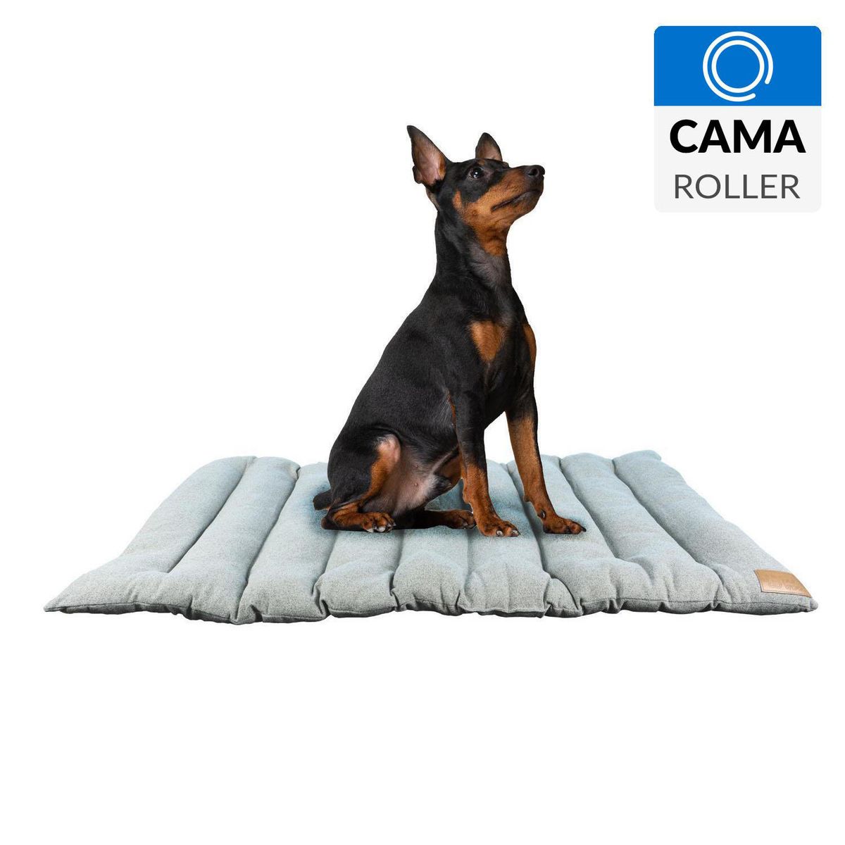 PETWOOW - Cama Roller Maya para Perro 52x78x19 cm Gris